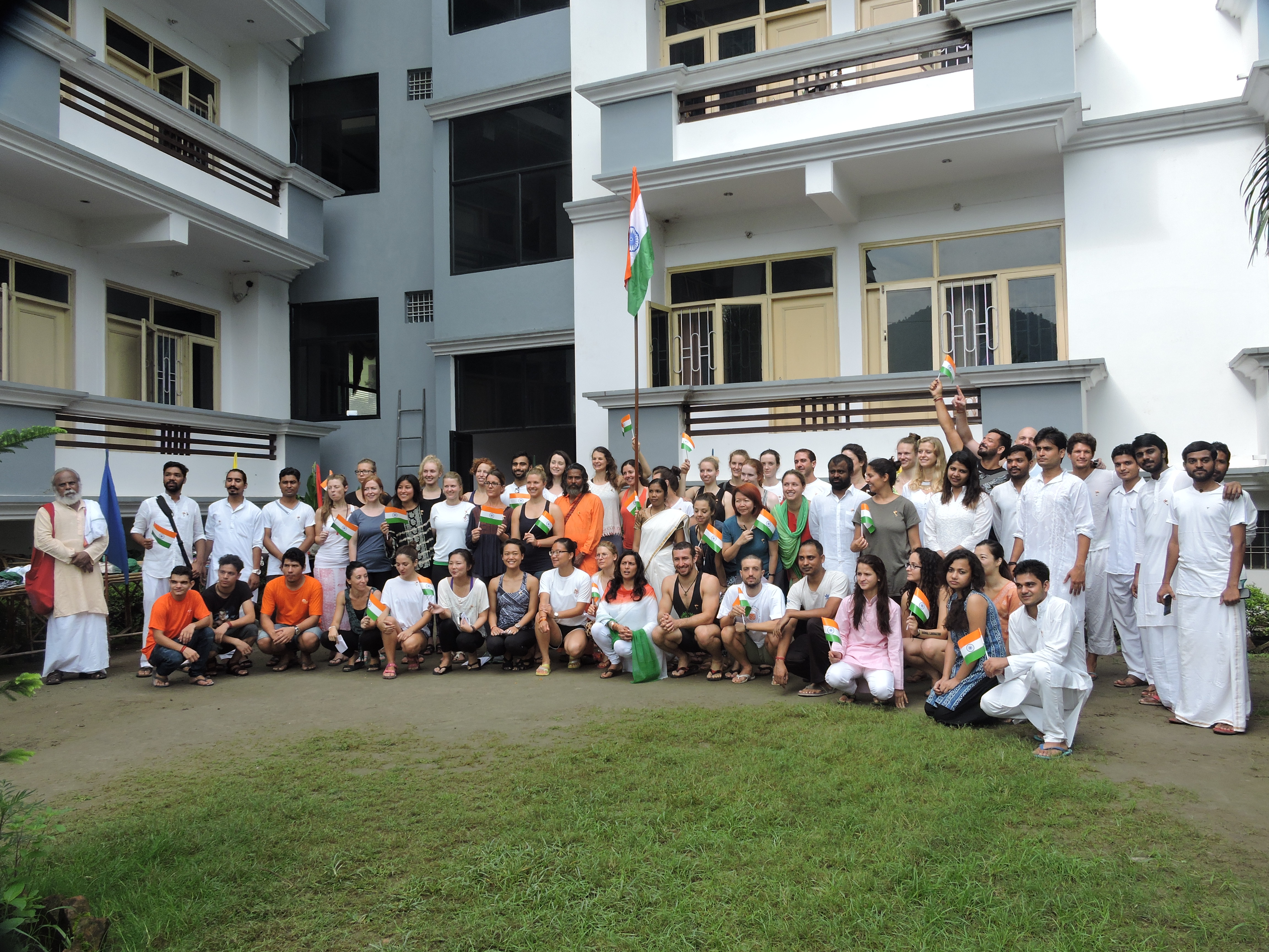 Indian Independence day celebration in rishikul yogshala