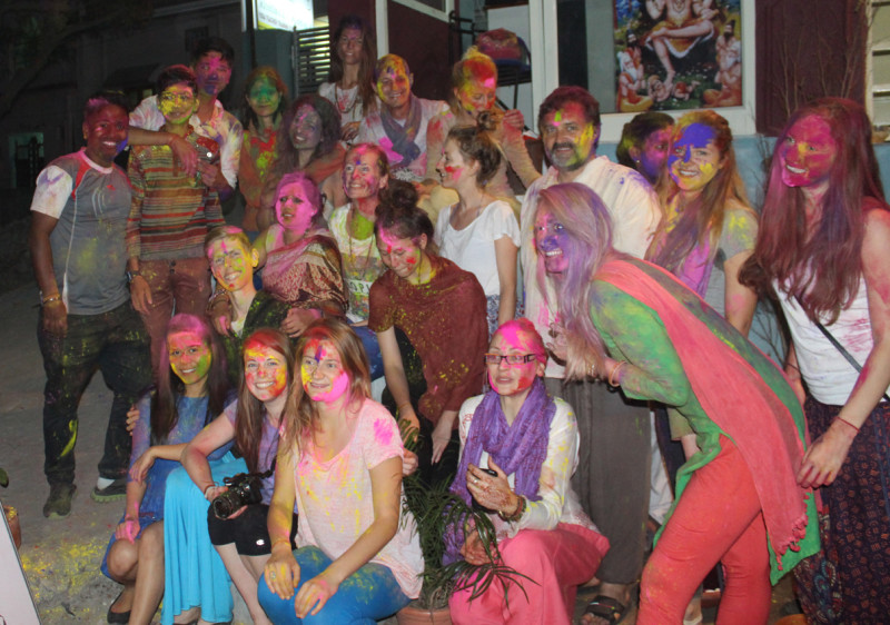 Holika Dahan Celebration at Rishikul Yogshala