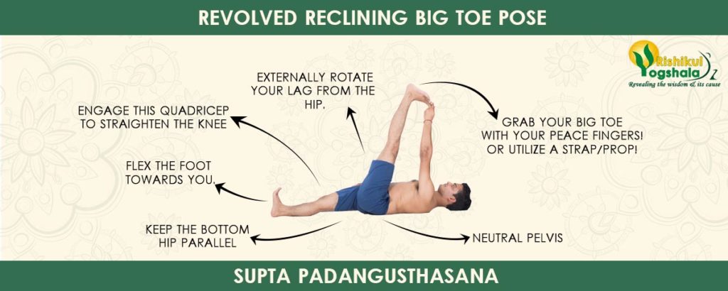 Revolved Reclining Big Toe Pose (Supta Padangusthasana)