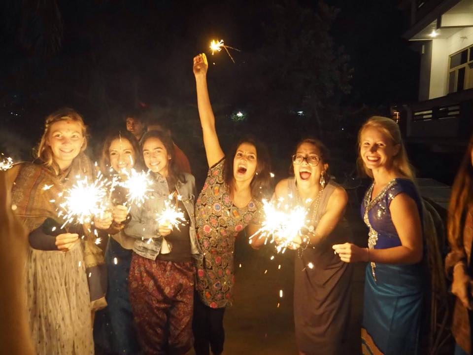 rishikul yogshala diwali celebration