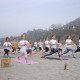 Rishikul Yogshala Students at Ganga Beach