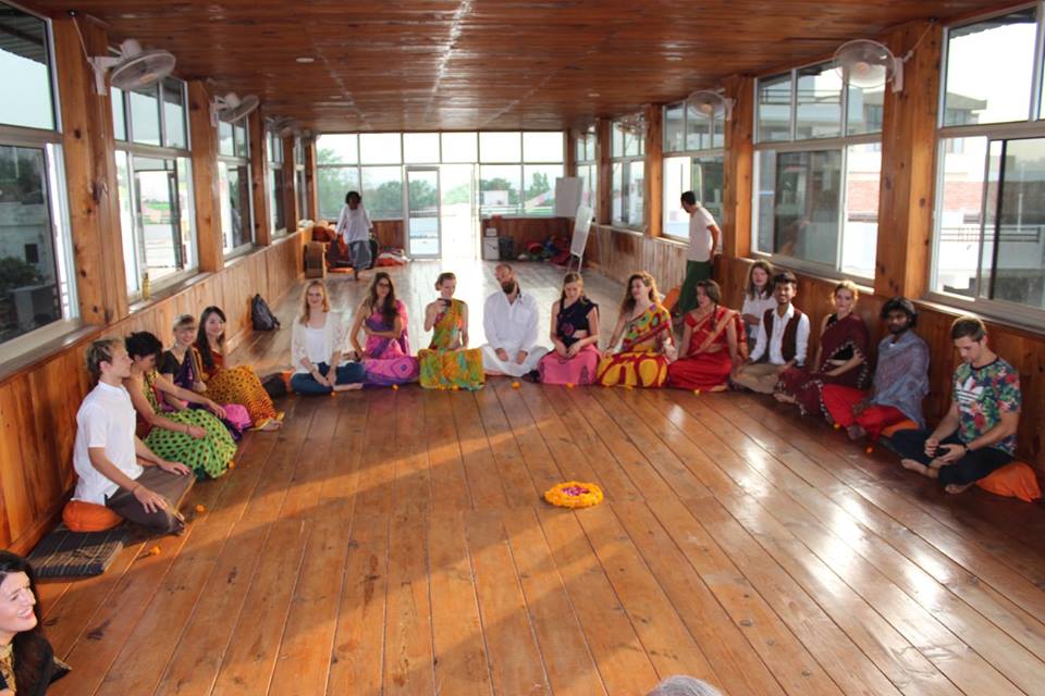 Yoga Hall in Rishikul Yogshala